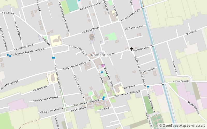 Romentino location map