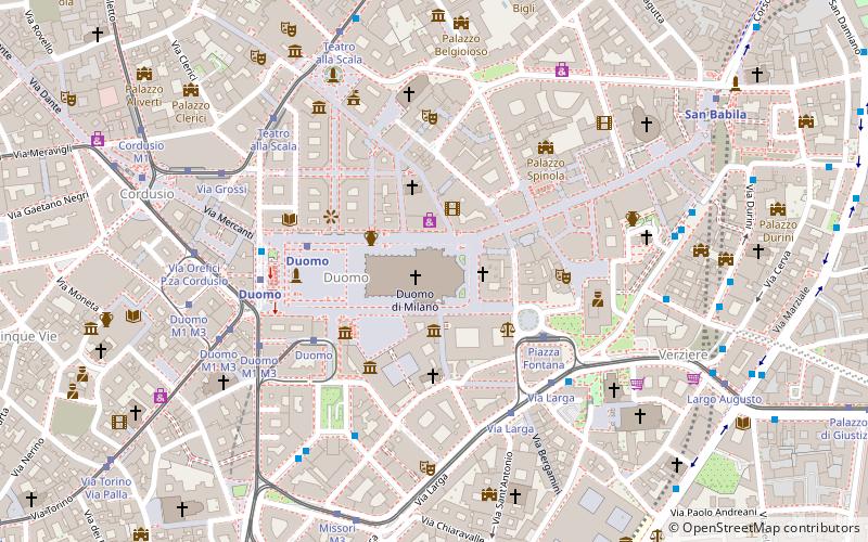 basilica vetus mailand location map