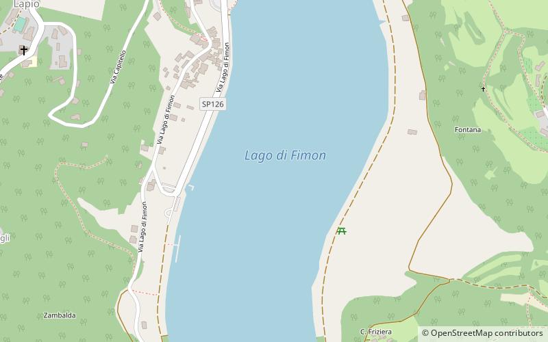 Lago di Fimon location map