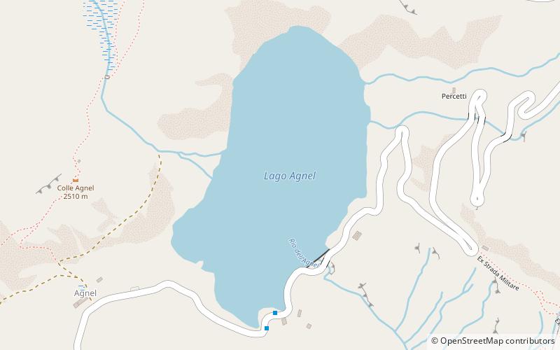 Agnel Lake location map