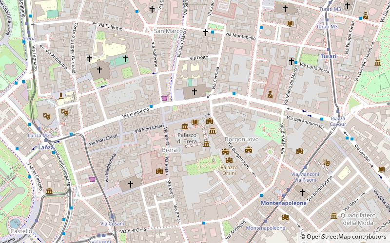 Biblioteca Nazionale Braidense location map