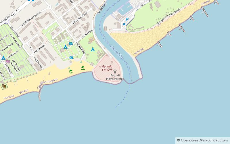 Faro di Piave Vecchia location map