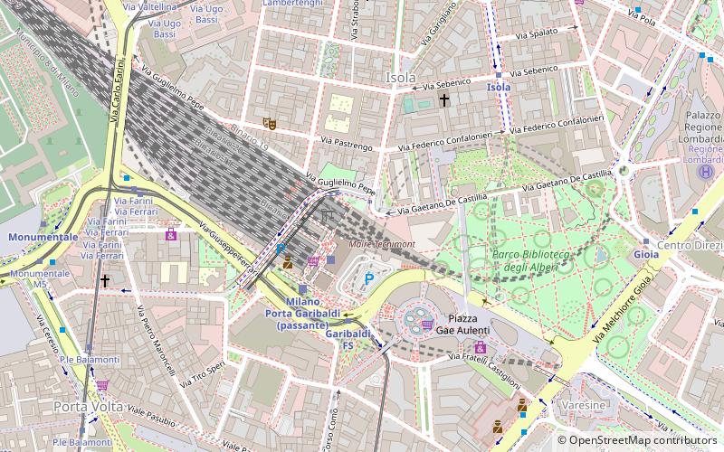 garibaldi towers mailand location map