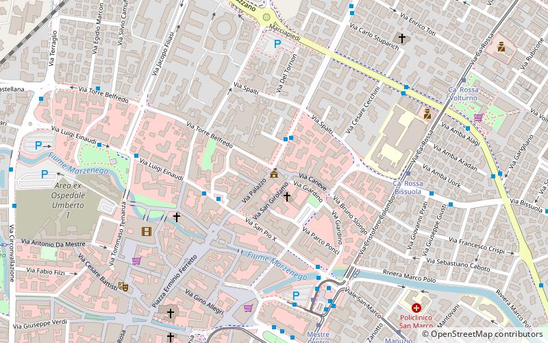 municipio mestre location map