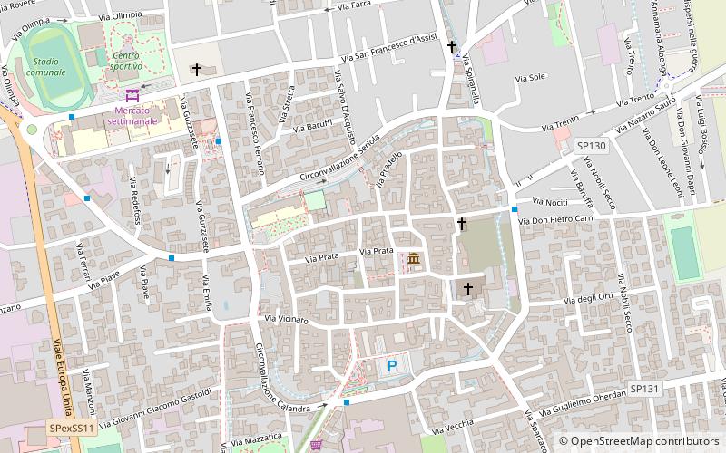 Caravaggio location map