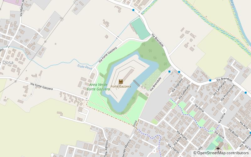 Forte Gazzera location map