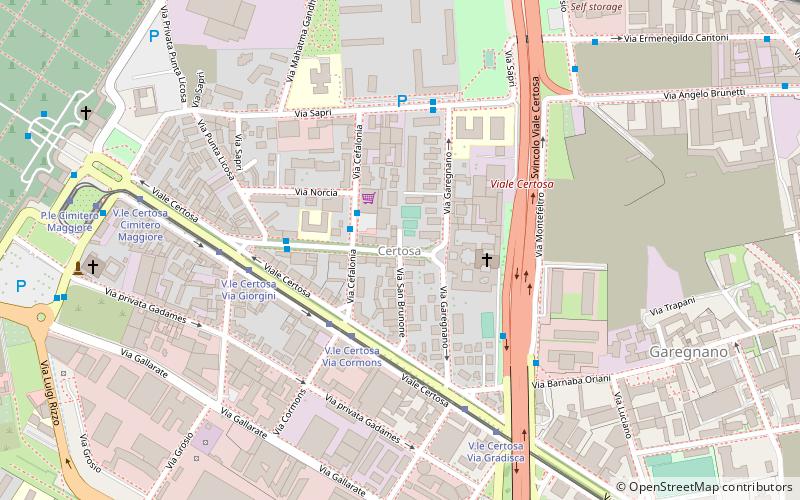 Garegnano location map