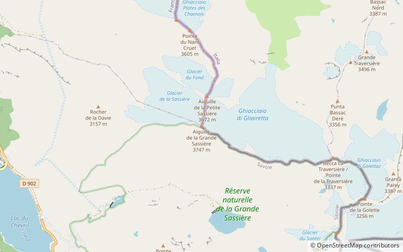 Aiguille de la Grande Sassière location map