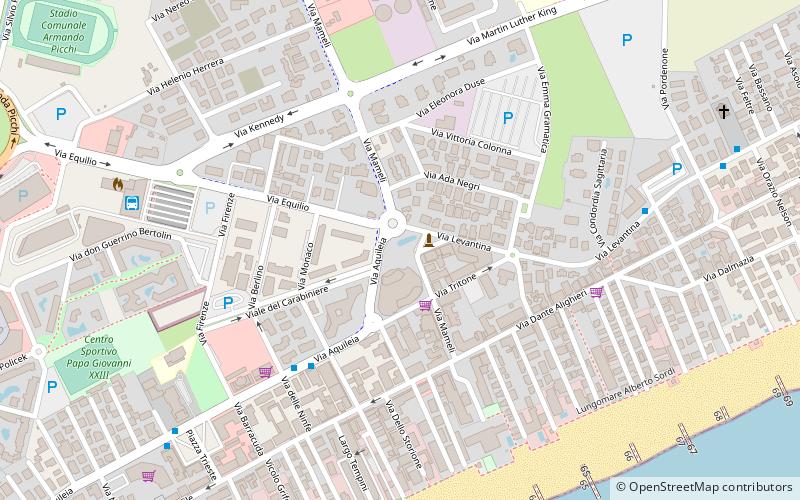 piazza drago jesolo location map