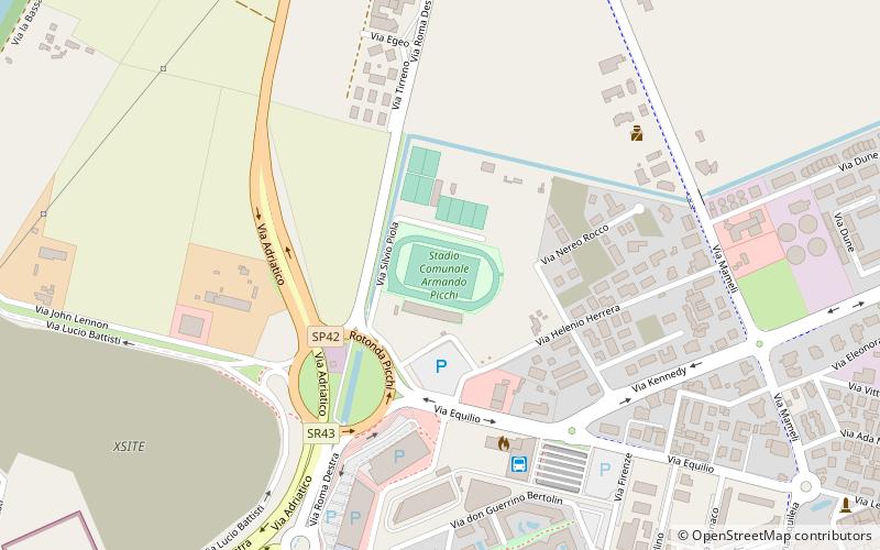 Stadio Armando Picchi location map