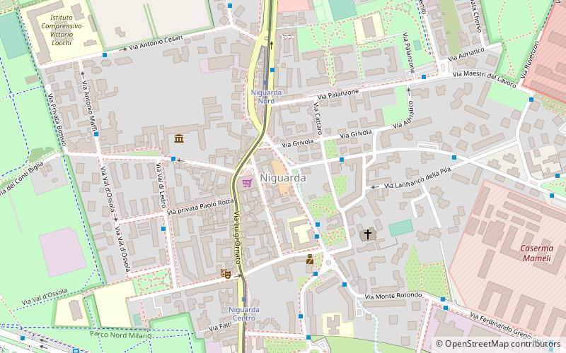 Niguarda location map