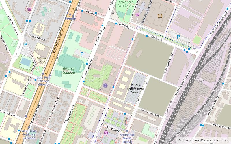 Bicocca location map