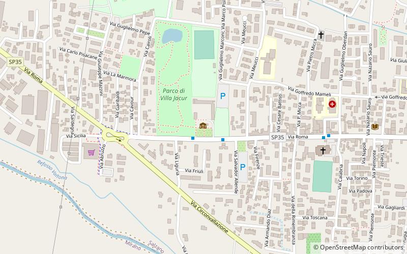 Villa Romanin Jacur location map