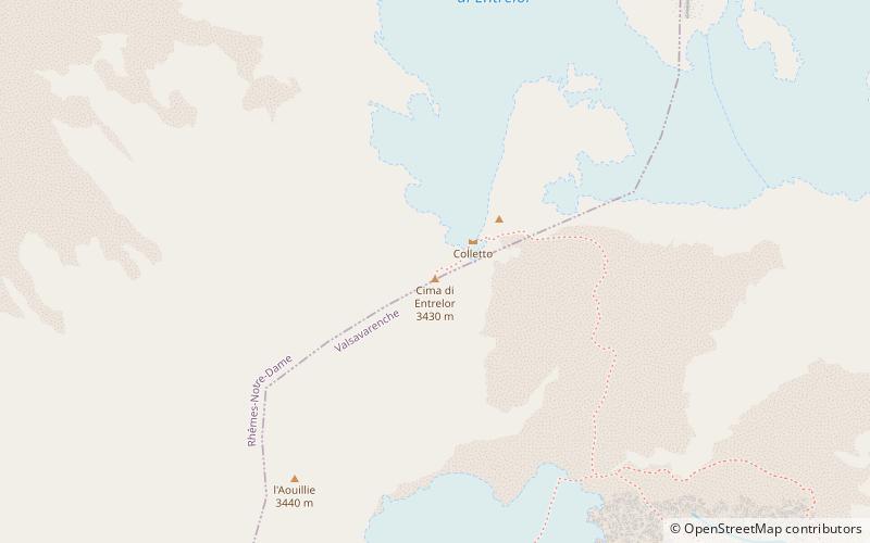 Cima di Entrelor location map