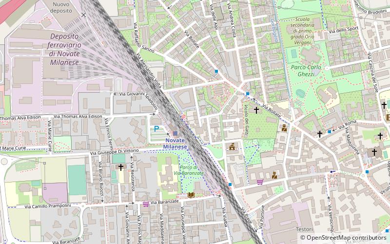 Novate Milanese location map