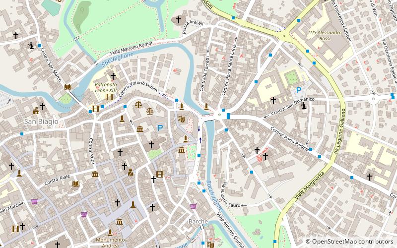 Altstadt von Vicenza und Villen Palladios in Venetien location map