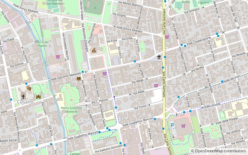 Cusano Milanino location map