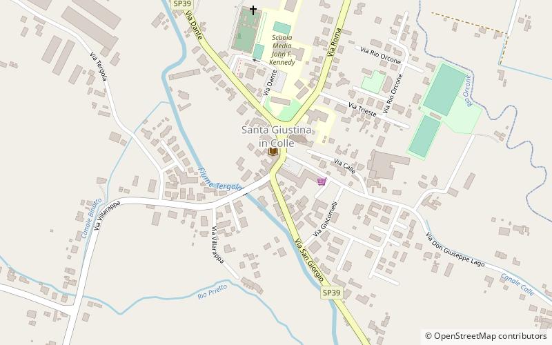 Santa Giustina in Colle location map