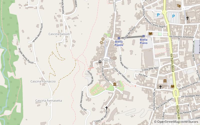 sinagoga de biella location map