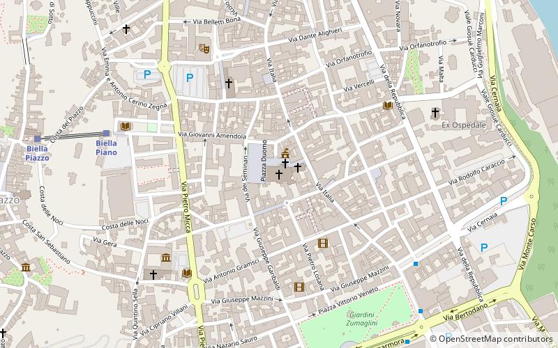 Biella Cathedral location map