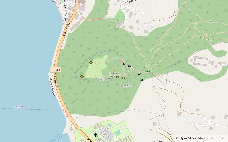 la rocca garda location map
