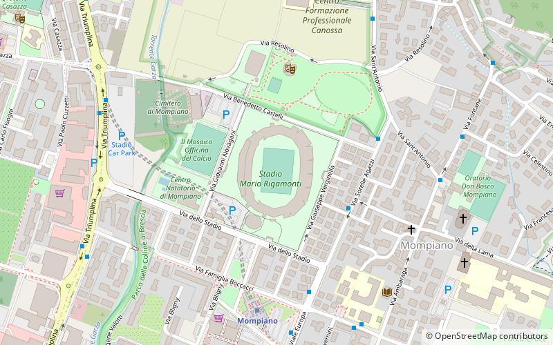 Stade Mario-Rigamonti location map