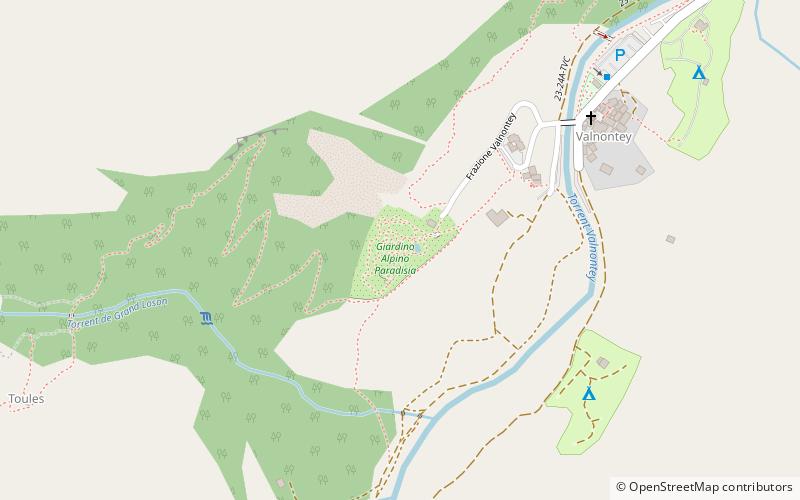 Giardino alpino Paradisia location map
