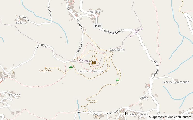 Castello di Zumaglia location map