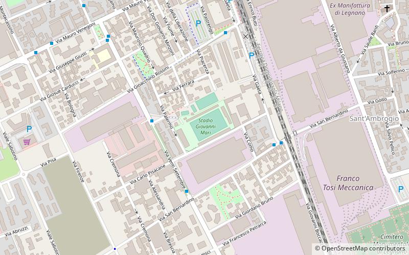 Stadio Giovanni Mari location map
