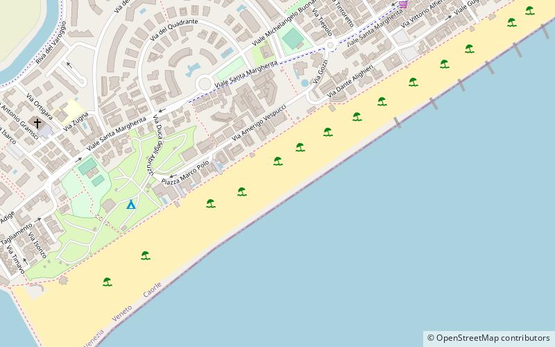 spiaggia di ponente caorle location map
