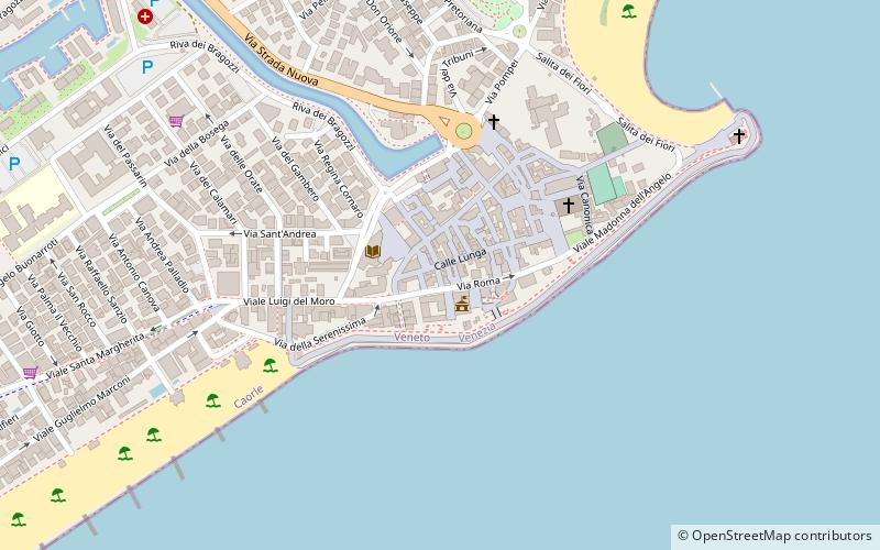 calle della vida caorle location map