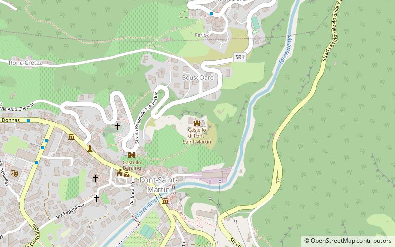Castello di Pont Saint Martin location map