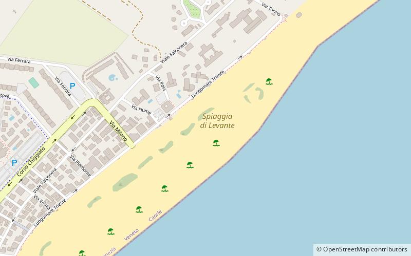 spiaggia di levante caorle location map