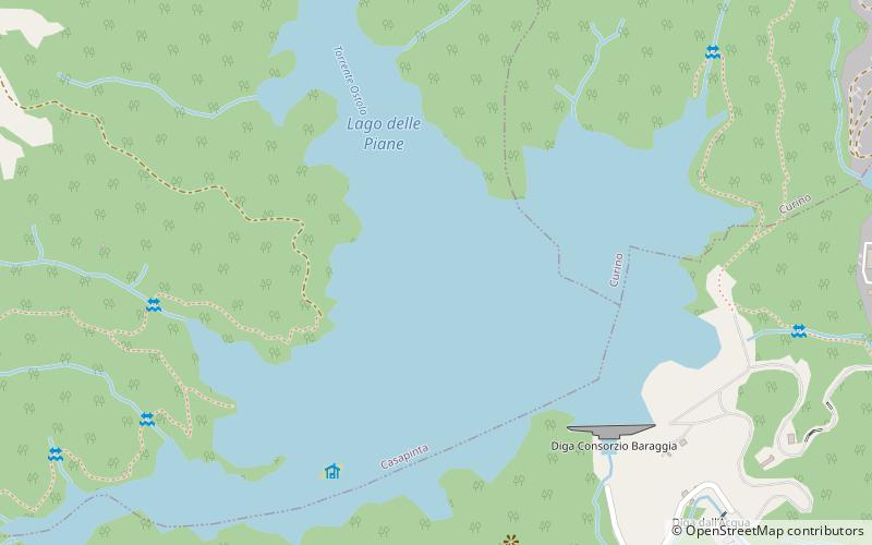 Lago delle Piane location map