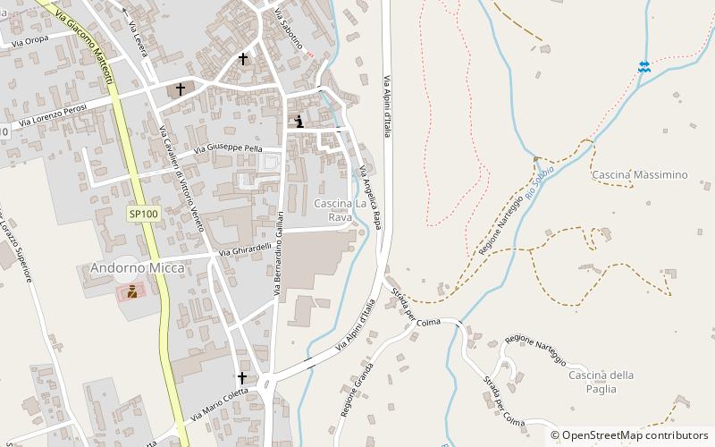 Valle del Cervo location map