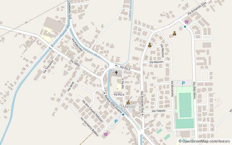 Meolo location map