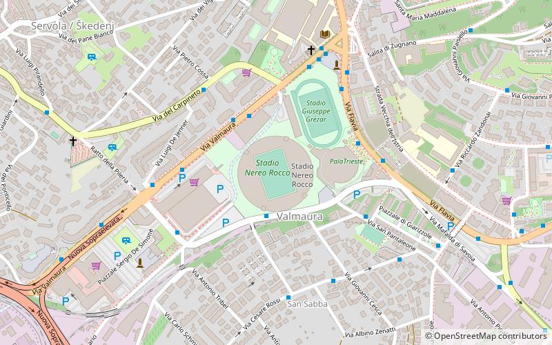 Stadio Nereo Rocco location map