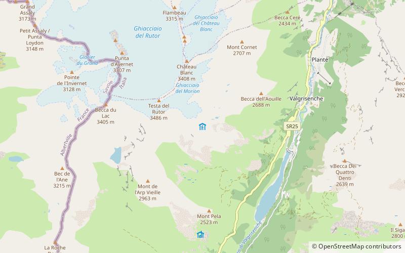 Rifugio degli Angeli al Morion location map