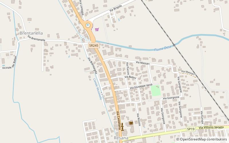 Resana location map