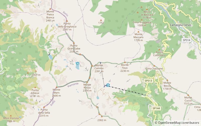 Monte Camino location map