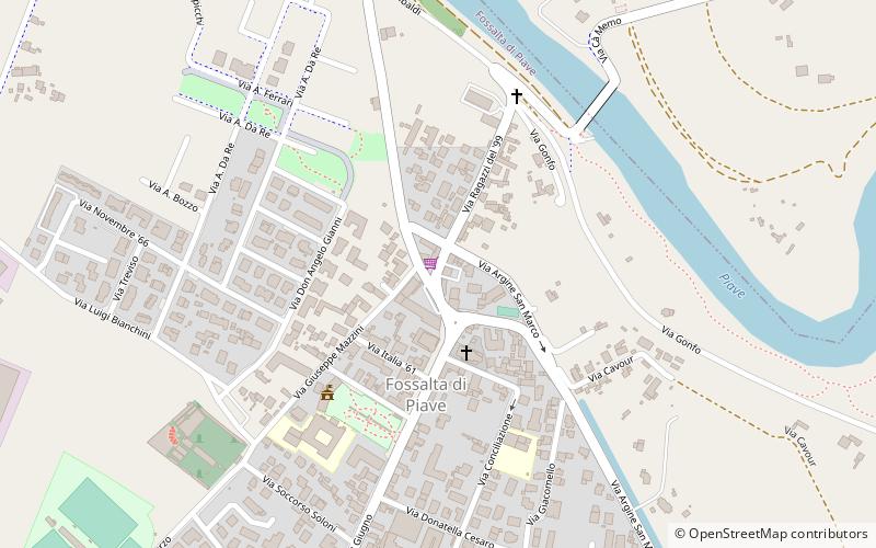 Fossalta di Piave location map