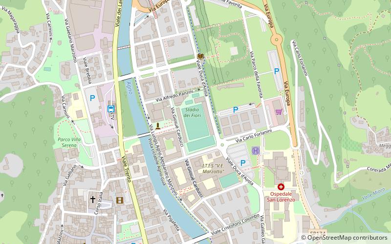 Stadio dei Fiori location map