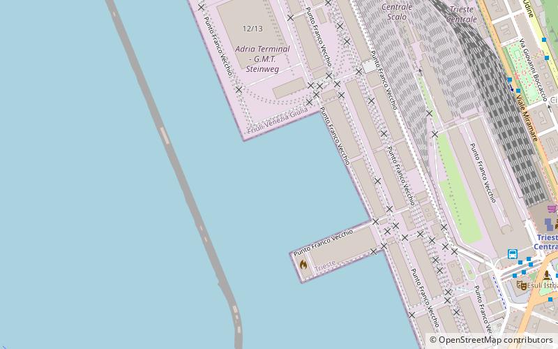 Port of Trieste location map
