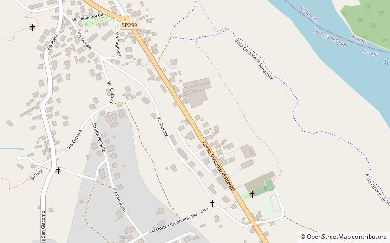 Serravalle Sesia location map