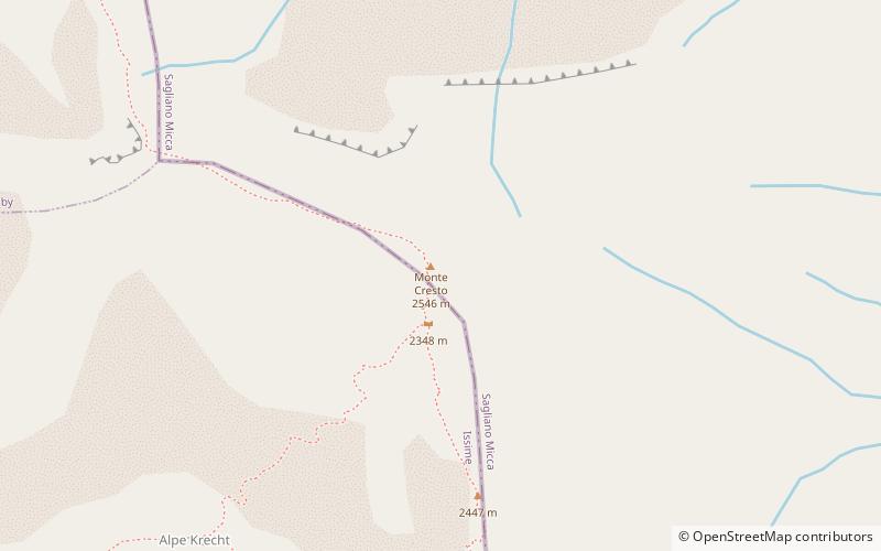 Monte Cresto location map