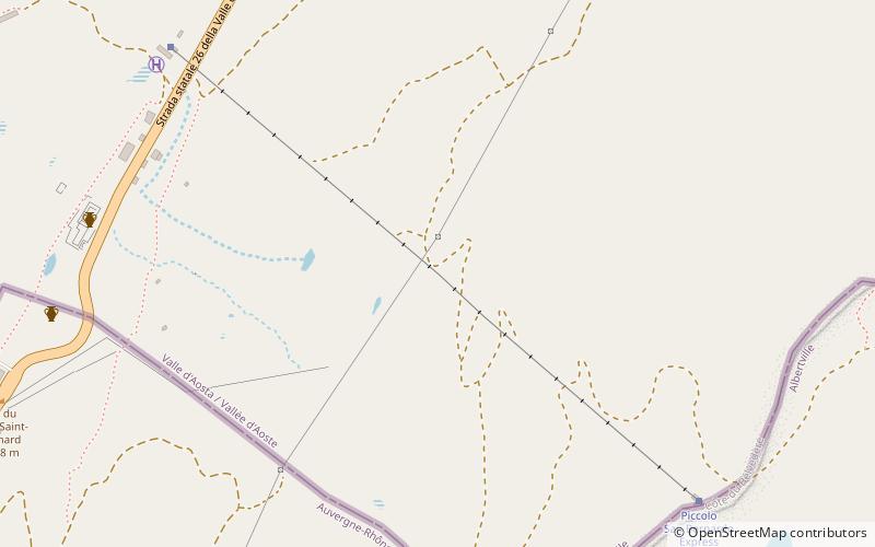 Little St Bernard Pass location map