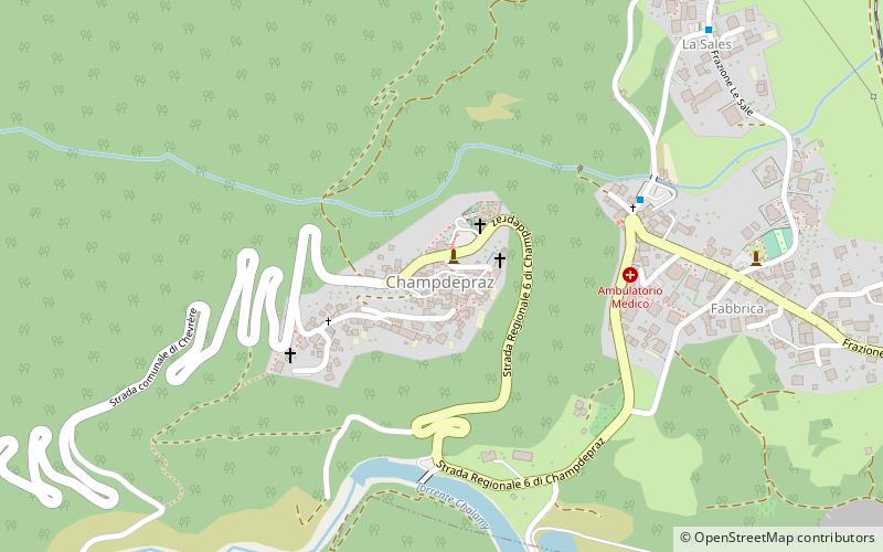 Champdepraz location map