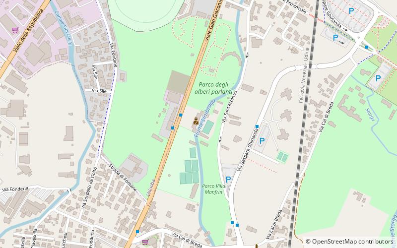 Villa Manfrin location map
