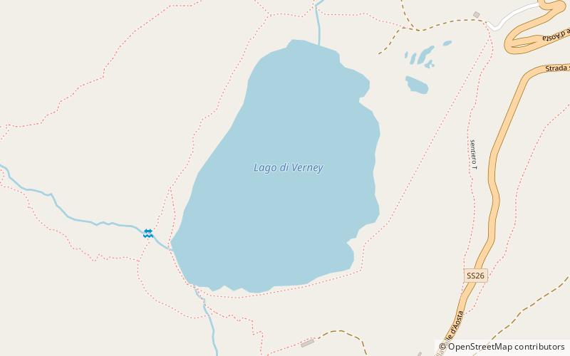 Verney Lake location map