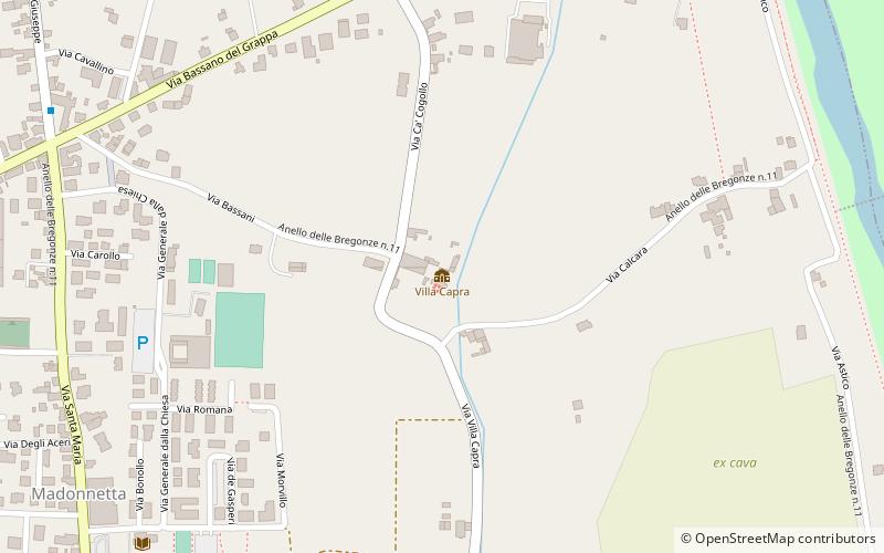 Villa Capra location map